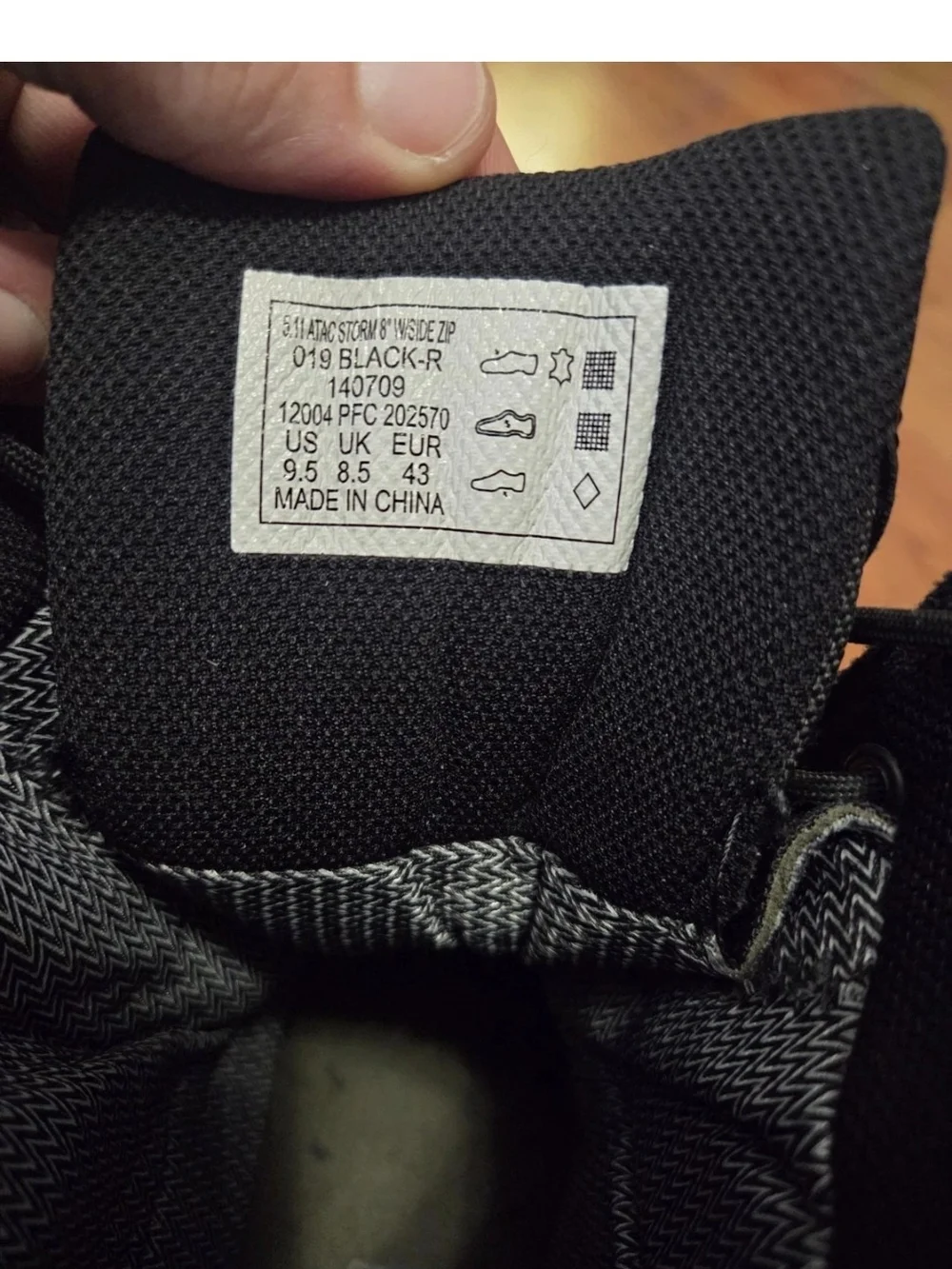 5.11 Tactical Black Tactical Boots 9.5mens